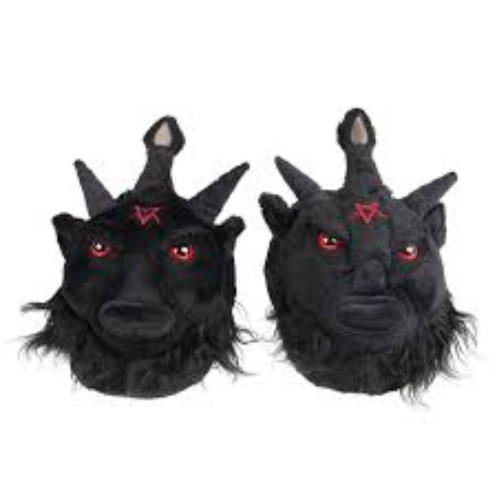 Killstar Kreeptures Dark Lord Baphomet Slippers M/L
